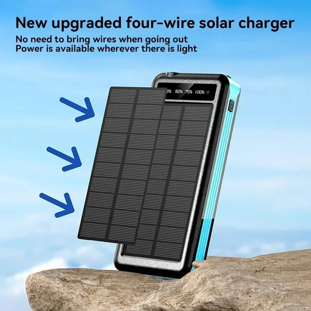 ONEPLUS 50000mAh 4-in-1 Solar Wireless Power Bank, Fast Charging Portable Charger 5