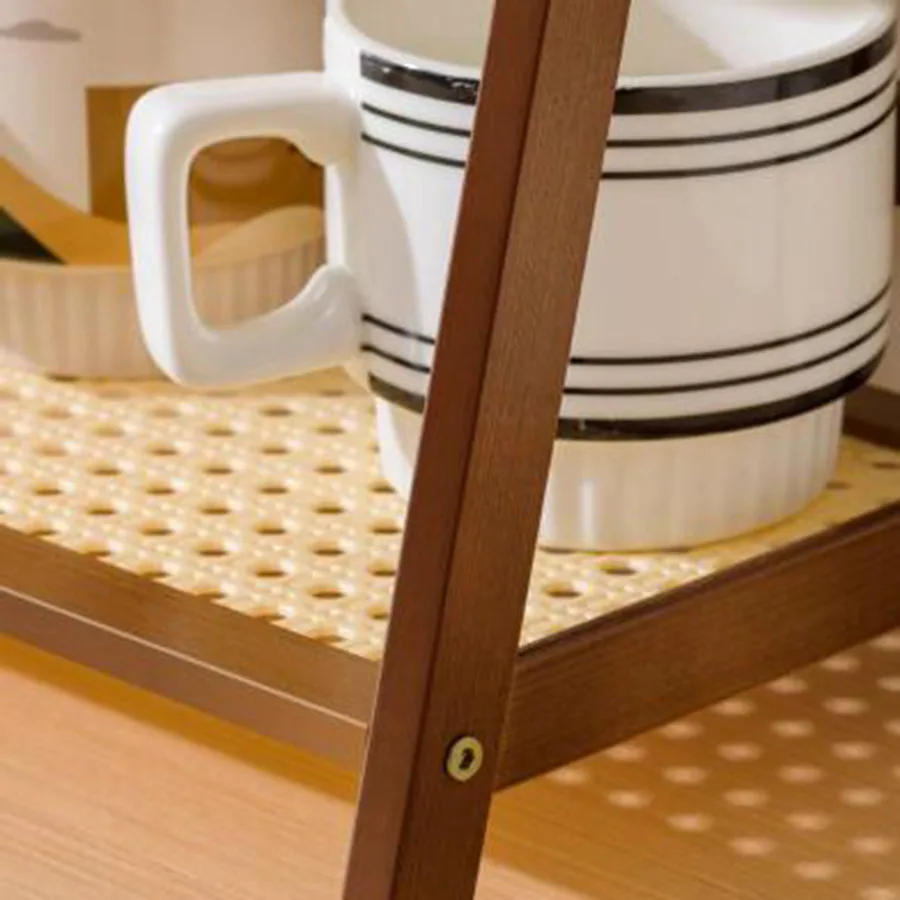 2-Layer Bamboo Coffee Cup Organizer
