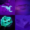 Pack of 100 LED Keychain Flashlight, 395Nm UV Keychain Flashlight, UV Light Flashlight Keychain,Purple 3