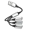 USB Type C Hub Extensions 4 Port USB Cable Splitter OTG High Speed Transfer Adapter Portable Converter For PC Laptop Macbook Air 1