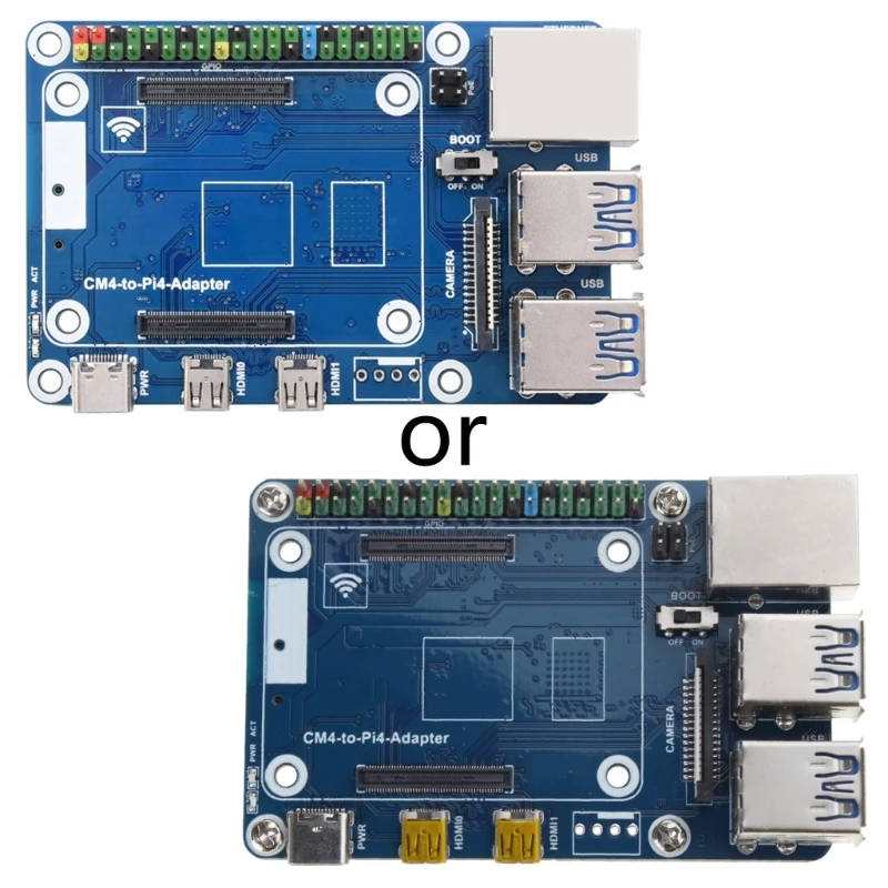 

Raspberry Pie CM4 to Pi4B Expansion Board Support Access to Cm4 /eMMC Series