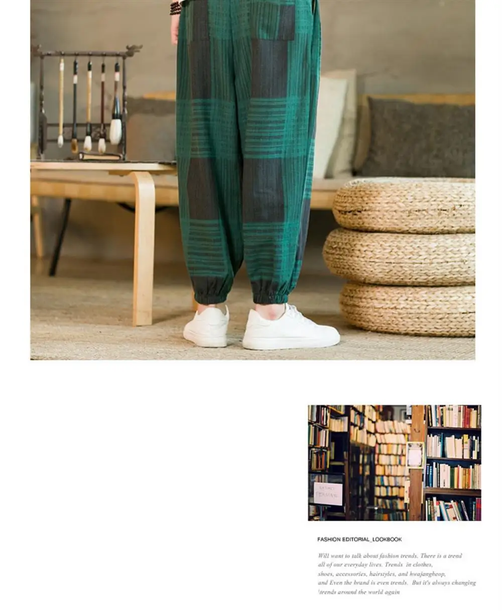 Description Picture 5 of itemSpring Summer Baggy Harem Pants Unisex Jogger Wide Leg Pants Men's Clothing Harajuku Slacks Sweatpants Casual Fashion Trousers