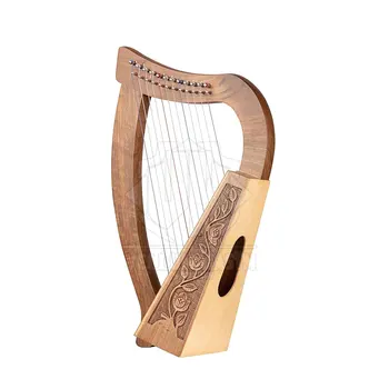 12-Strings Irish Harp with Quality Bag Made of Solid Wood