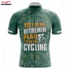 Retirement Plan Cycling Jersey For Men Short Sleeve Reflective MTB Maillot Downhill Pro Team Mountain Bicycle Clothing  Summer 6