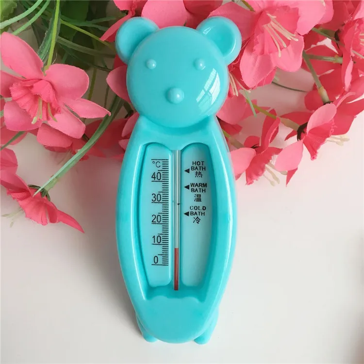 Water Thermometer New Cartoon Floating Bear Baby Kids Bath Toy Plastic Tub Water Sensor