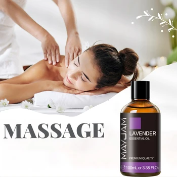 MAYJAM 3.38 Fl Oz Aromatherapy Essential Oil Lavender Eucalyptus Peppermint Lemon Bergamot Tea tree Scent 1PCS 100ML Aroma Oil 2