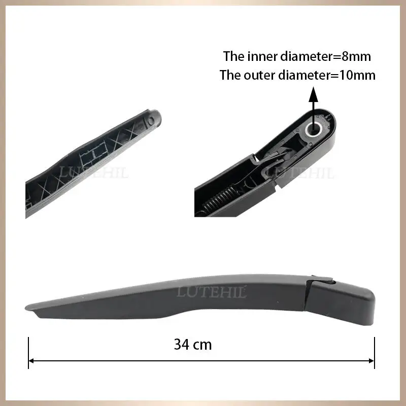 Wiper 11" Rear Wiper Blade & Arm Set Kit For Ford Explorer 2011 2012 2013 2014 2015 2016 2017 Windshield Windscreen Rear Window 3