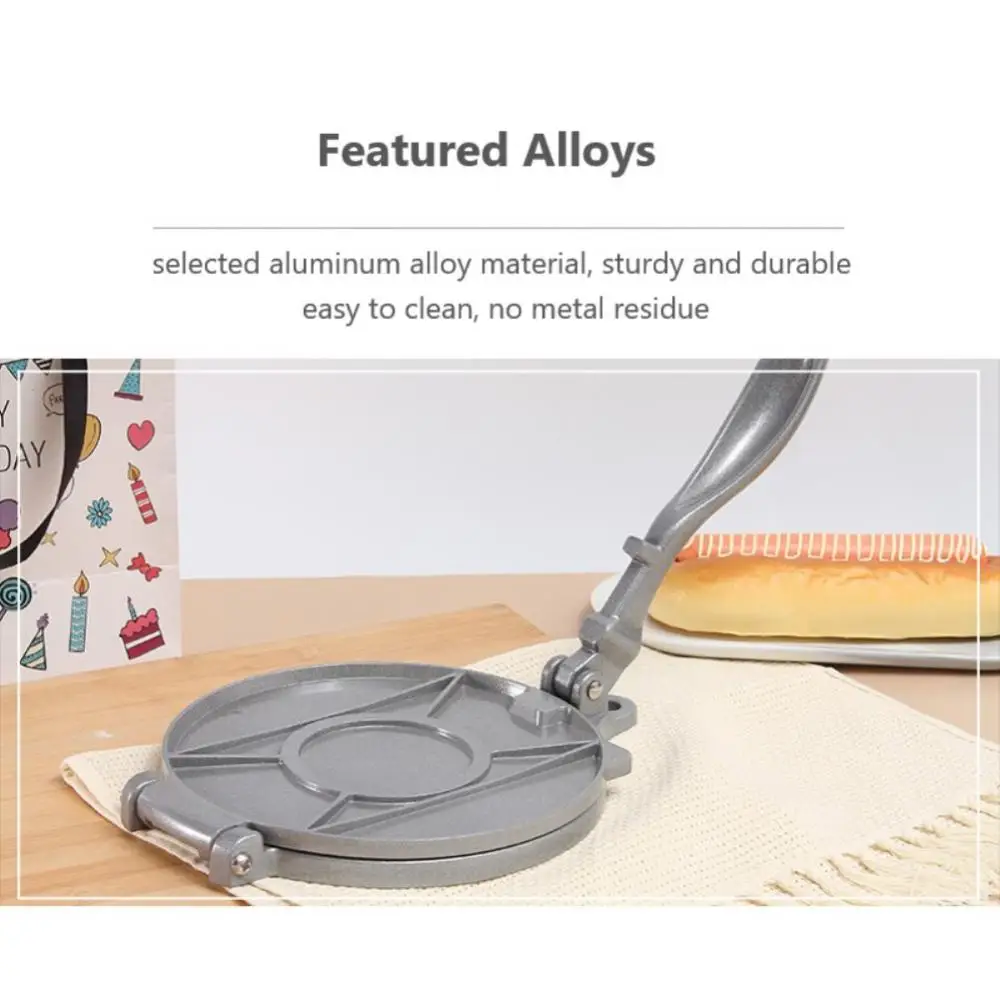 Tortilla Press Maker Aluminium Alloy Mexican Tortilla Press Corn Tortillas Dough Pressing Tools Home And Kitchen Utensils
