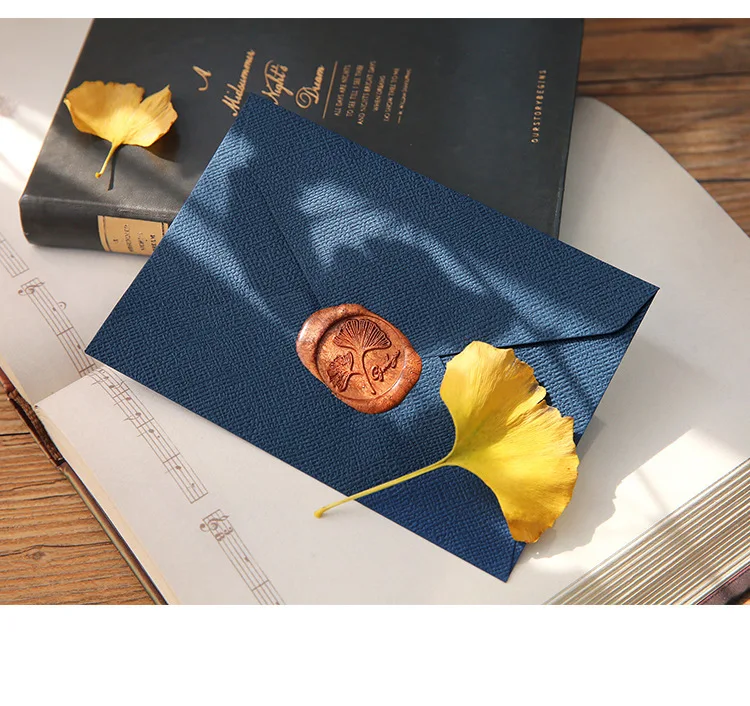 Description Picture 6 of itemNew 10pcs/pack Retro Hemp Texture Western Envelopes for Wedding Party Invitation Greeting Cards Gift Envelopes Customized
