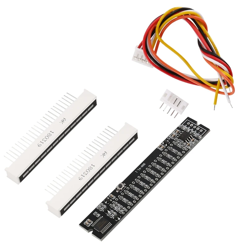 Mini Dual 12 Indicatore Di Livello Vu Meter Scheda Amplificatore Stereo Scheda Di Velocità Della Luce Regolabile