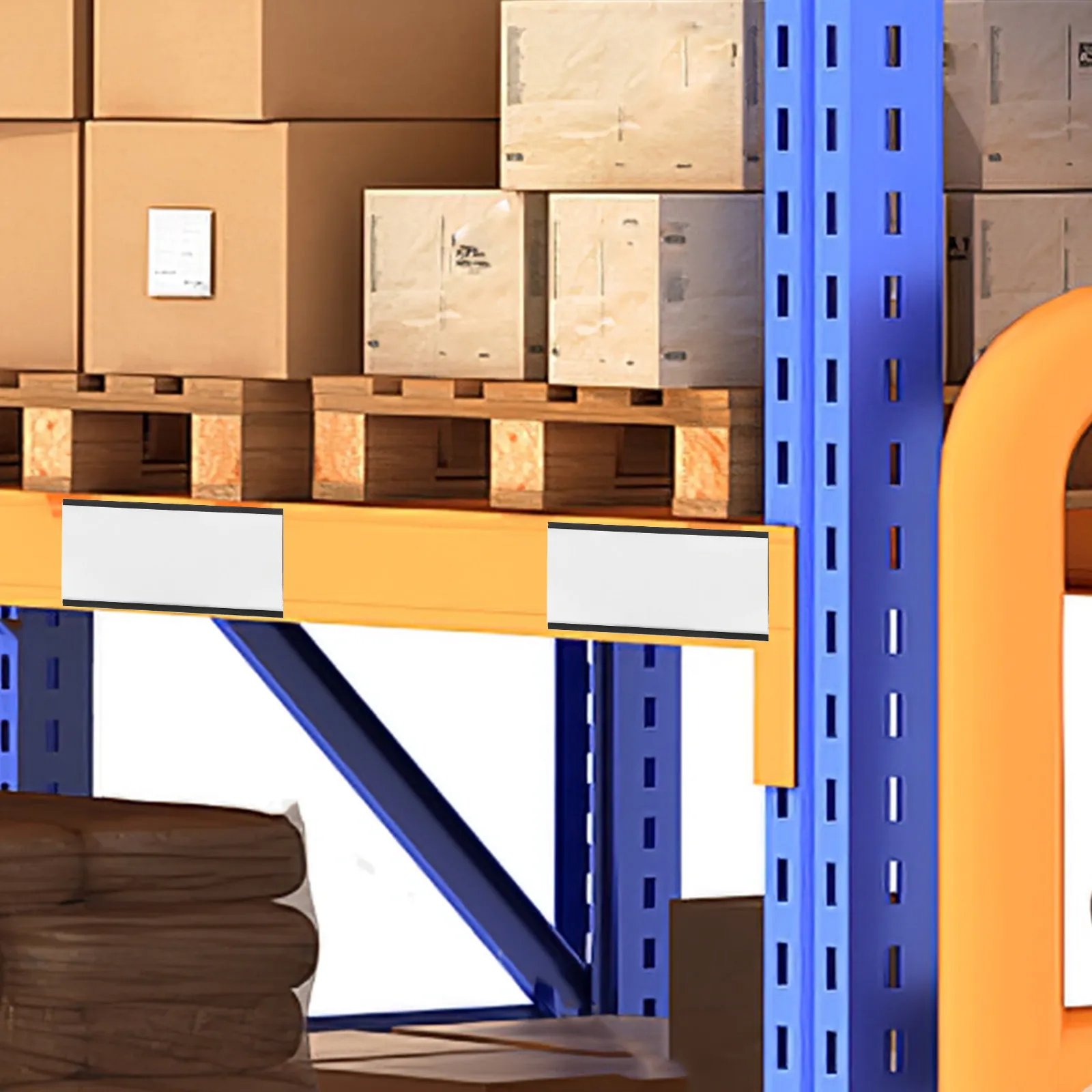 10 세트 자기 라벨 홀더 투명 플라스틱 카드 삽입물 재사용 가능한 화이트보드 냉장고 선반 자기 이름표 가격표