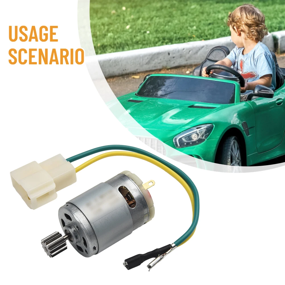 

Brand New Kid Toy Parts Electric Car Motor Toy Motor 10 Teeth 1Set 6V /12V 24V DL555 Gearmotors RS550 RS390 RS380