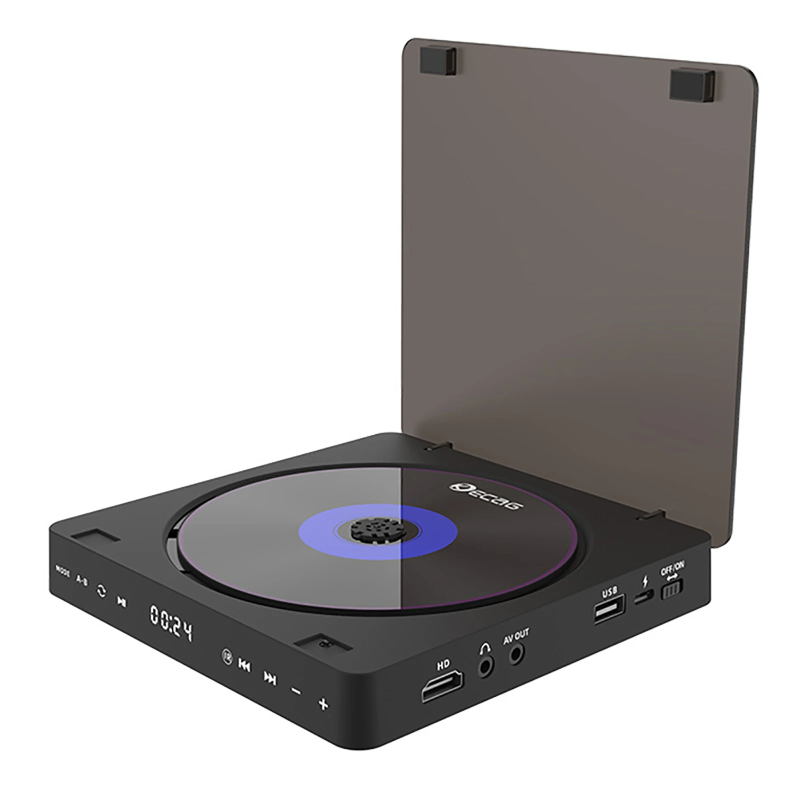 Home DVD/VCD HD Video Player Portable CD Player Multifunctional 1080P Mini Anti-Skip DVD With Remote Control
