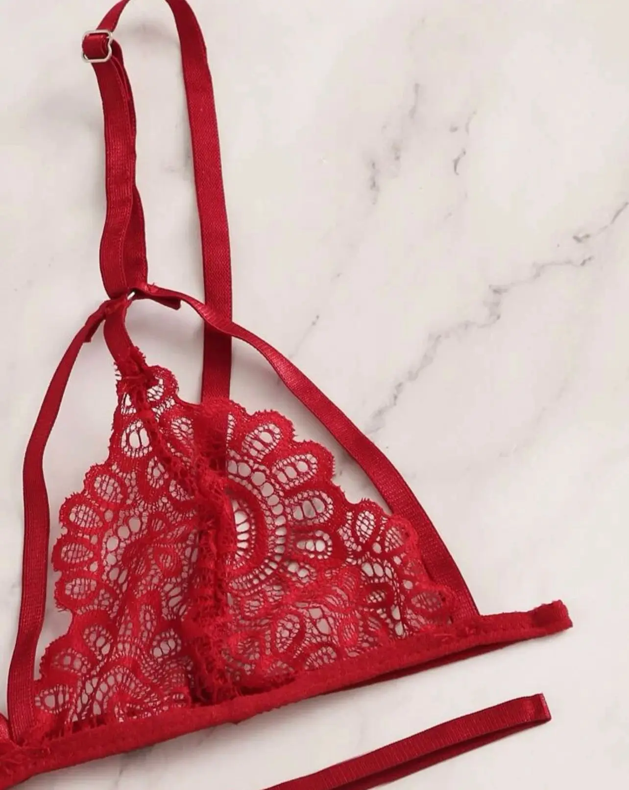 Ensemble de soutien-gorge en dentelle florale, Sexy, à la mode, jarretelles érotiques, sous-vêtements porno pour femmes, ajouré_voghion.com