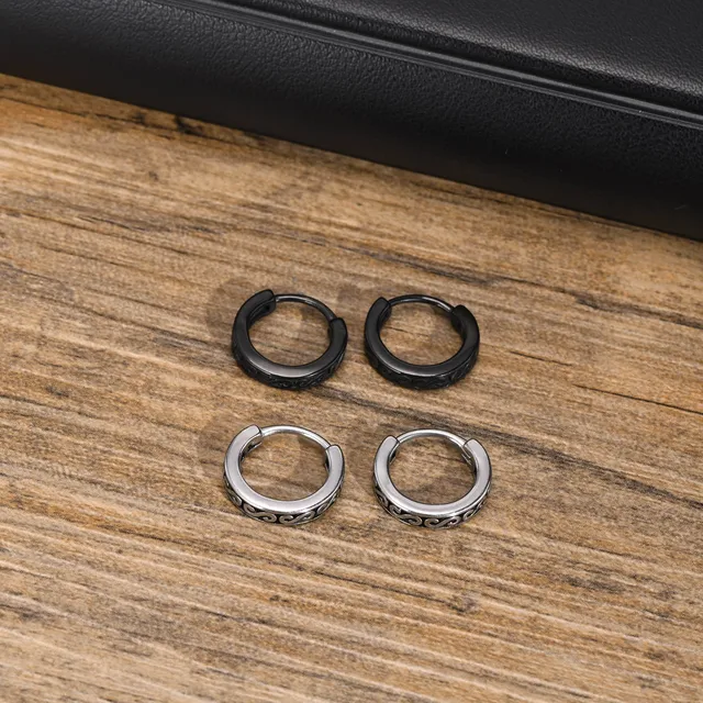 Orecchini A Goccia In Argento Sterling 925 - Disco Rotondo Martellato