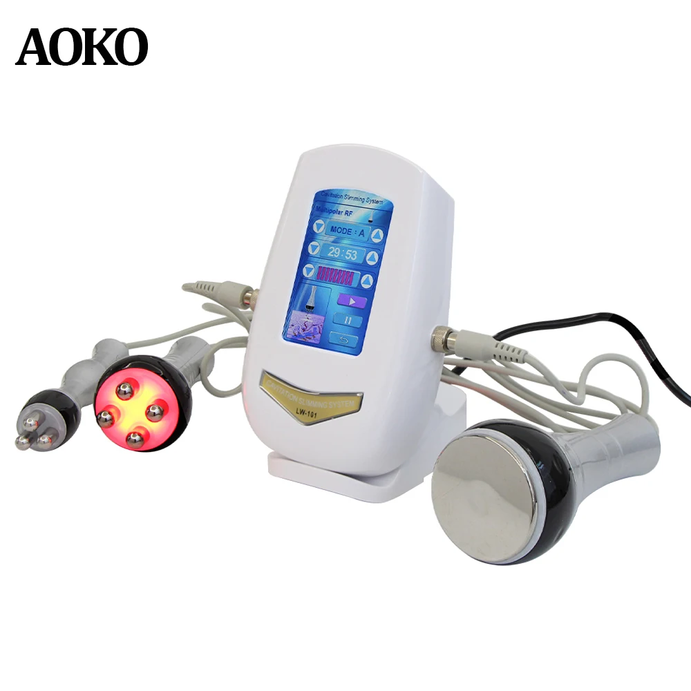 Aoko New Rf 3 In 1 40K Cavitation Beauty Machine Cura Della Pelle Stringere La Perdita Di Peso Dimagrante Del Corpo Antirughe