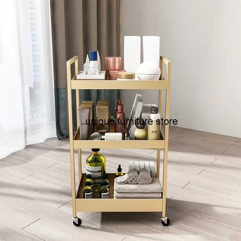 Tattoo Utility Salon Trolley Beauty Tool Nail Medical Salon Trolley Parrucchiere Carrello Portategetti Salon Furniture Rr50St