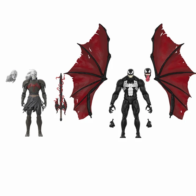 Spider-man Marvel Legends Style Black Venom Symbiote Custom Action