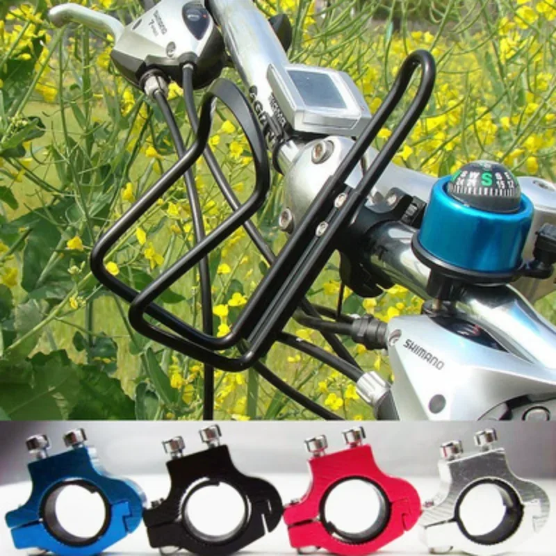 

Mountain Bike Aluminum Alloy Handlebar Water Cup Holder Bicycle Drink Water Bottle Rack Holder Mount for Mountain Folding Bike