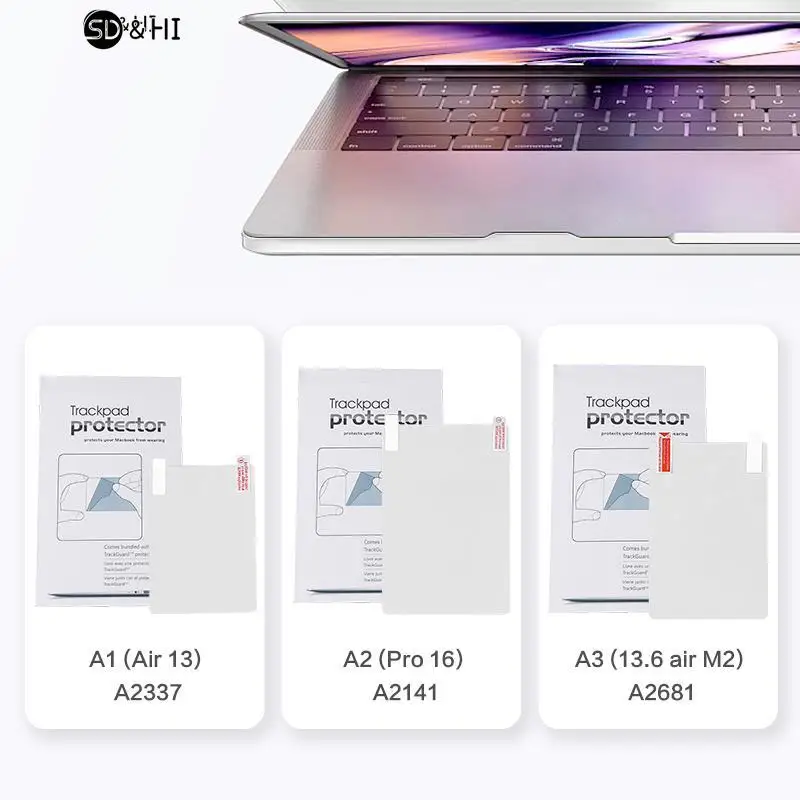 Touchpad Protective Film Sticker For Macbook Air13 Pro16 13.6 Air M2 Protector Film Clear Anti-Scratch Trackpad Skin