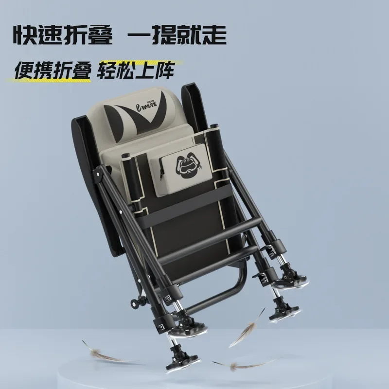 New European Fishing Chair 낚시의자 Folding Portable Wild Fishing Chair Multifunctional Stools Seat Стул Для Рыбалки