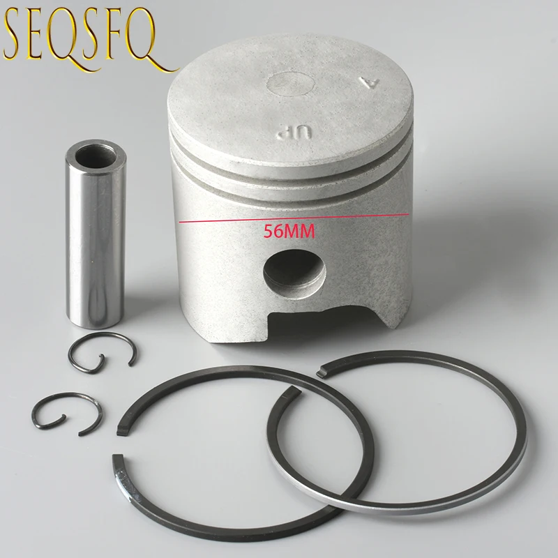 

6E7-11631-00 Piston Kit Std With Piston Ring For Yamaha 2 Stroke Outboard Parts 9.9 15HP 682 684 63V 63W series D56mm 6E7-11631