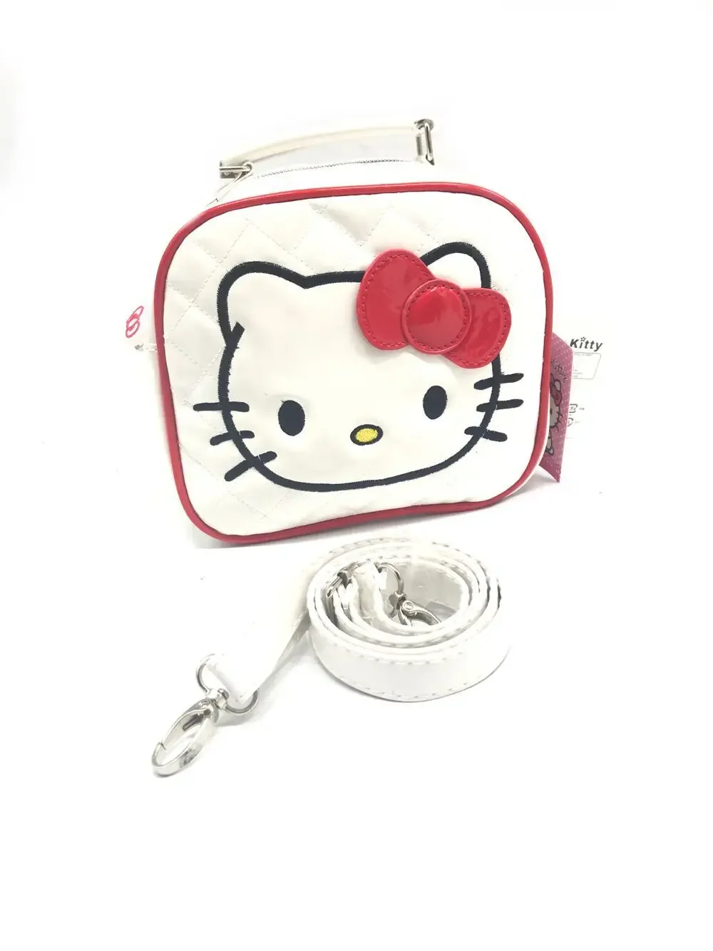 hello Kitty 3-12 years old girls cute PU bright hand carry messenger bag shoulder bag girls cartoon small portable bag 2