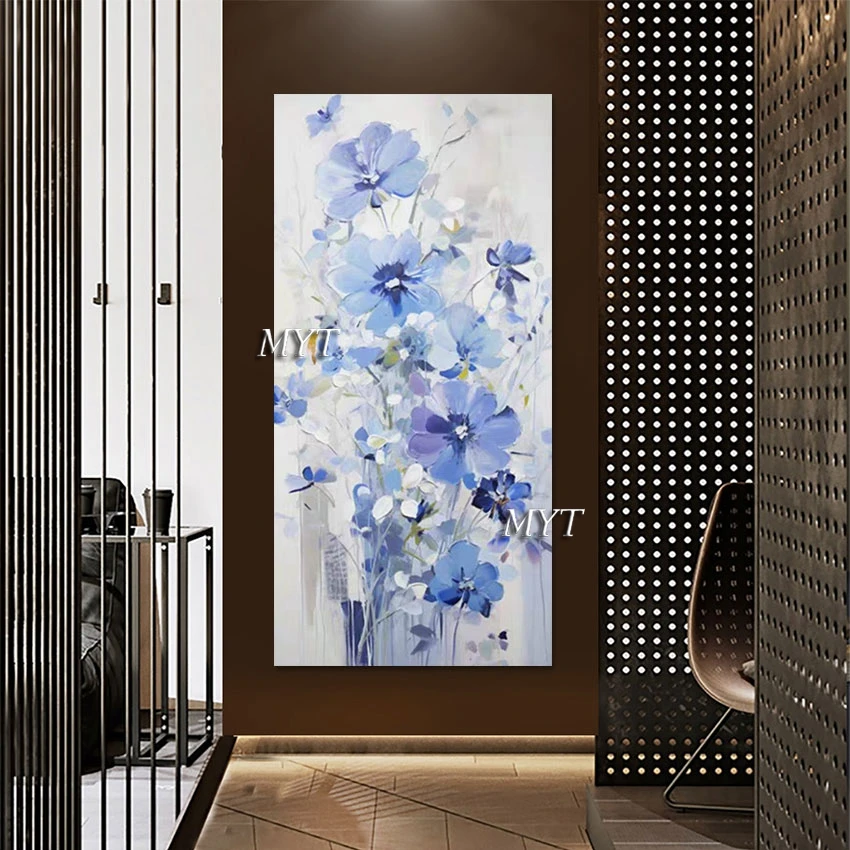 

Large Canvas Art Handmade Artwork Wall Picture For Restaurant Abstract Oil Painting Flowers Home Interiors Decor Wholesale China