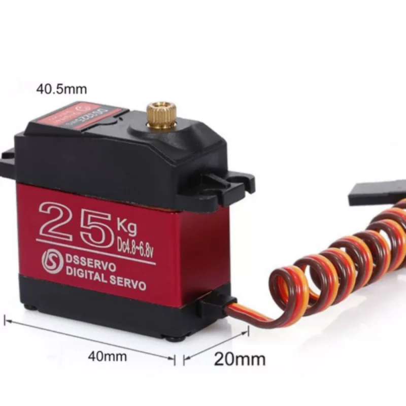 DS3225 Digital Servo 25KG 180° Large Torque Waterproof Servo Motor 25T Adjustable Metal Servo for RC Car Boat Model 2
