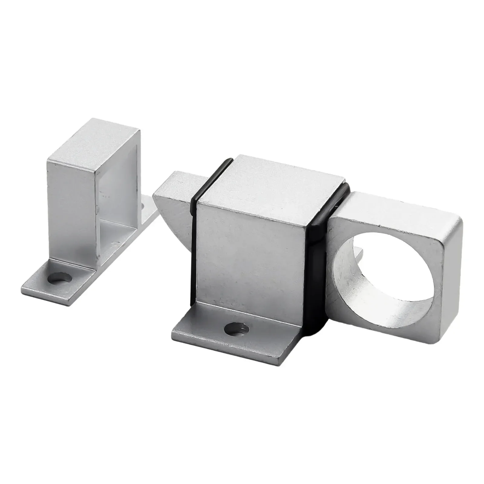 Door Latch Aluminum Alloy Security Automatic SASH Door Spring Bounce Lock Square Self-closing Bolt Spring Thumb Lock door latch