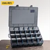 1Pcs Multi-lattice Slots Tool Case Storage Boxes Adjustable Transparent Tool Box Screw Craft Jewelry Accessories Organizer Box