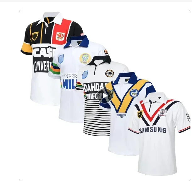Rugby Jersey Retro rugby jersey Parramatta WESTERN REDS PANTHERS Roosters RAIDERS All teams Retro version