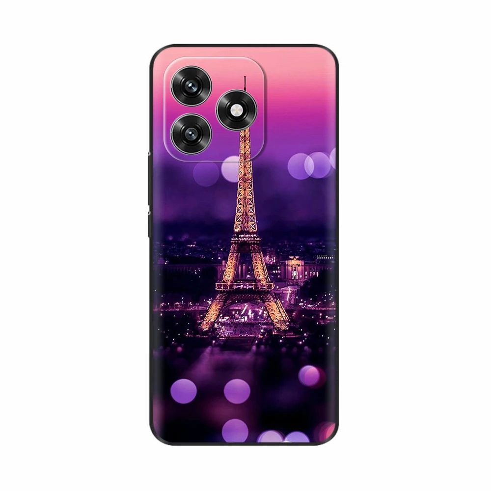 Black Silicone Shockproof Phone Case - Soft Back Cover and Protective Shell