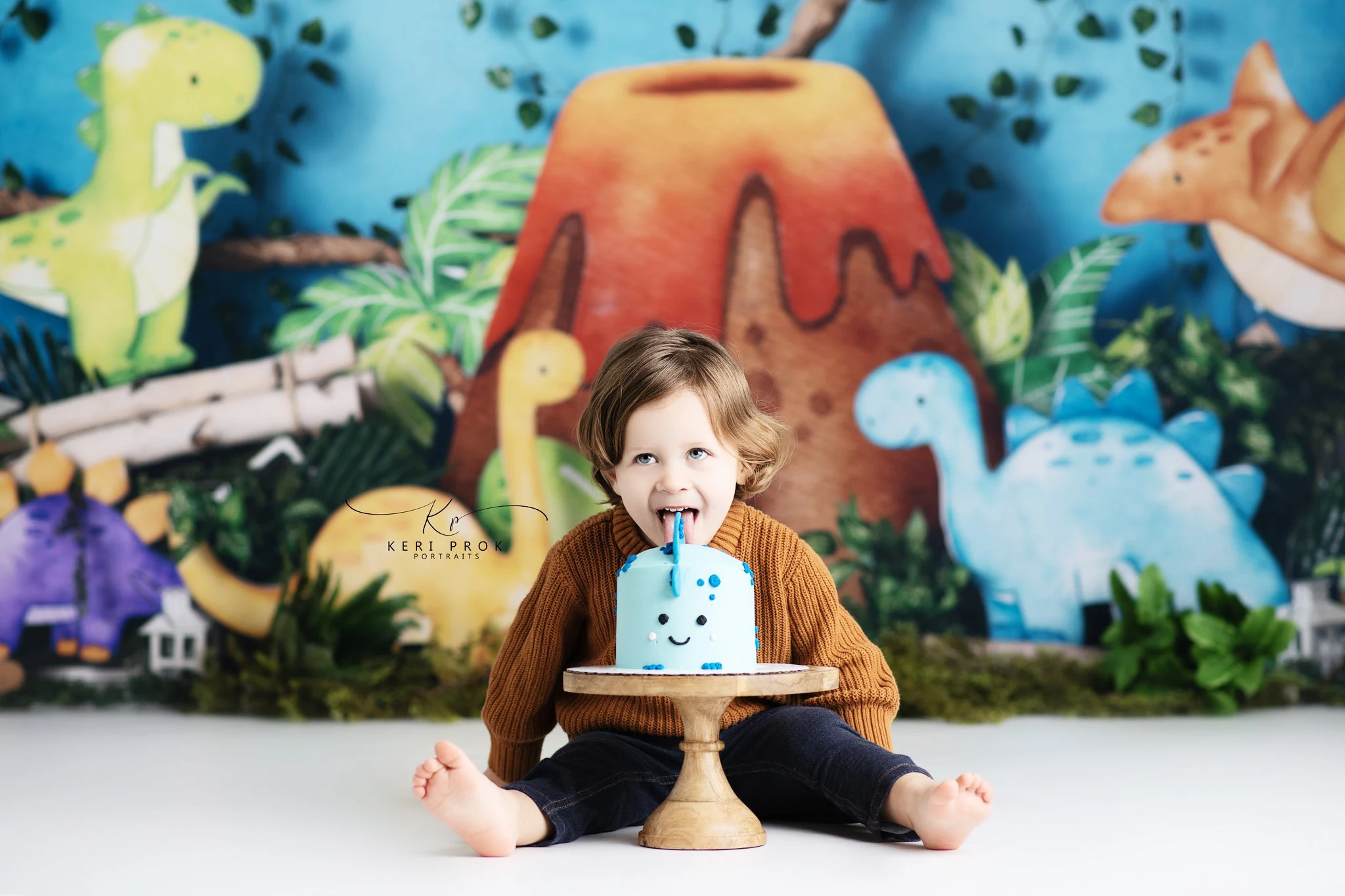 Dinosaur Park Backdrop Kids Baby Birthday Cake Samsh Props Child Adult Photocall Decors Photostudio Dinosaurs Background photo backdrop