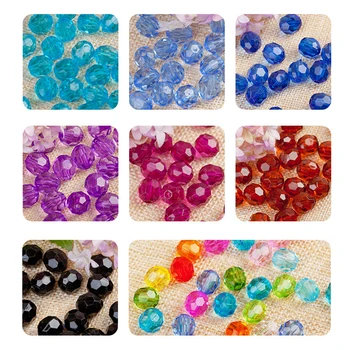 6-12mm 500g 투명 사각형 아크릴면 처리 된 구슬 구슬 구슬 보석 어린이 Diy 장난감 구슬 수제 재료