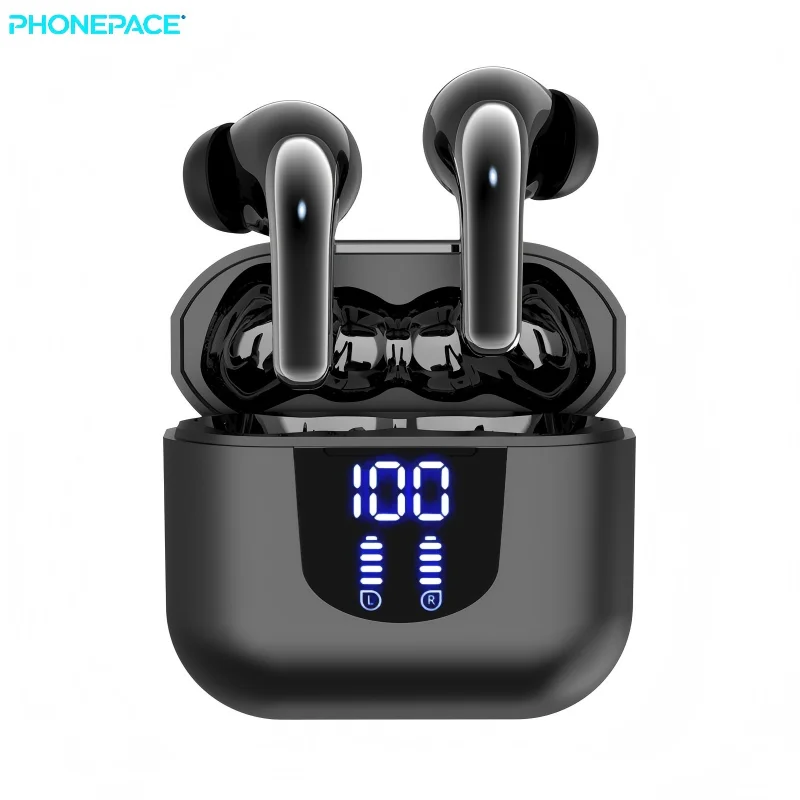 Premium Bluetooth In-Ear Wireless Earbuds – HiFi Stereo Sound with Noise Reduction & Digital Display