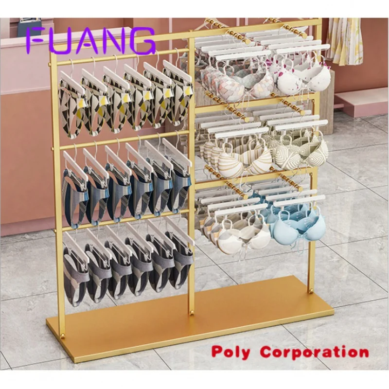 Custom  Clothes Hanger Clothing Store Display Stand Display Door Metal Coat Garment Rack