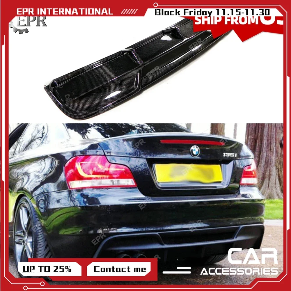Real Carbon Fiber Rear Bumper Diffuser For BMW 1 Series E82 (125i/135i ...