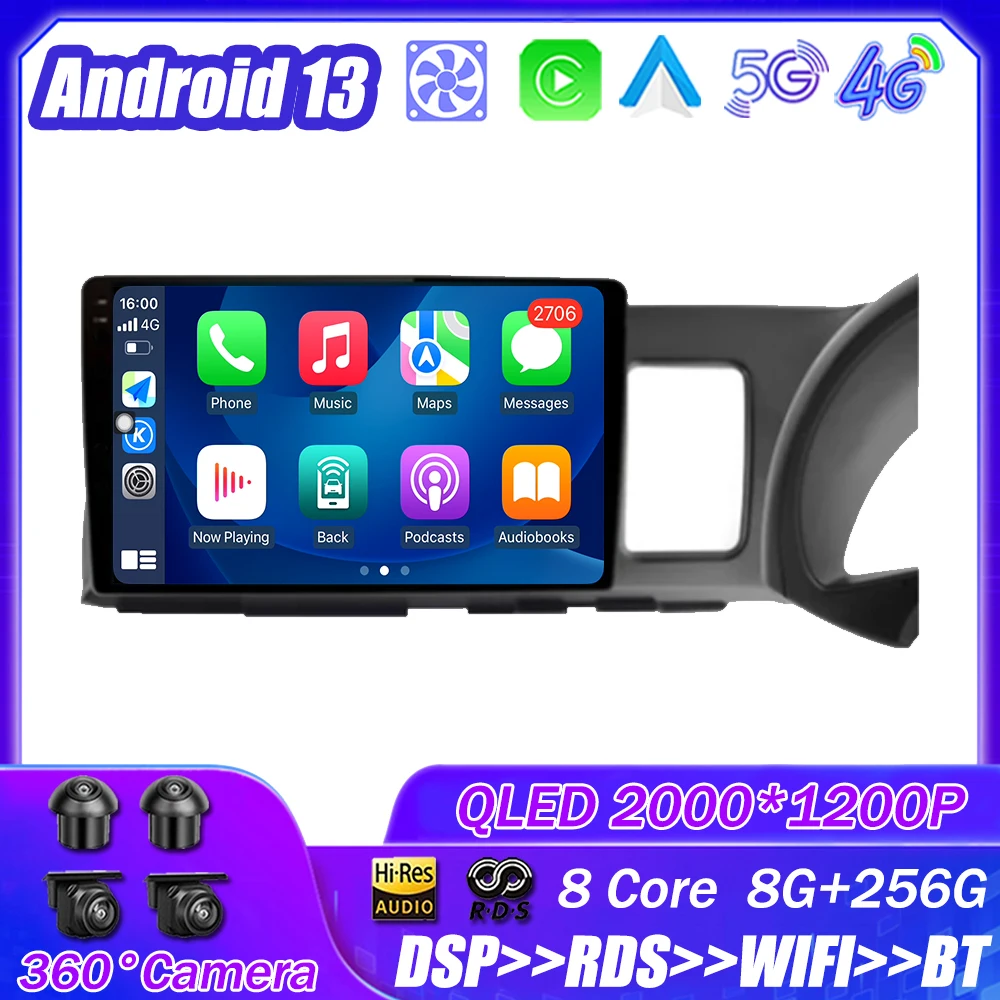 

Android 13 for Toyota Wish XE10 2003 - 2009 Car Radio Multimedia Player Navigation Stereo GPS Auto Head Unit 2Din WIFI 4G DPS
