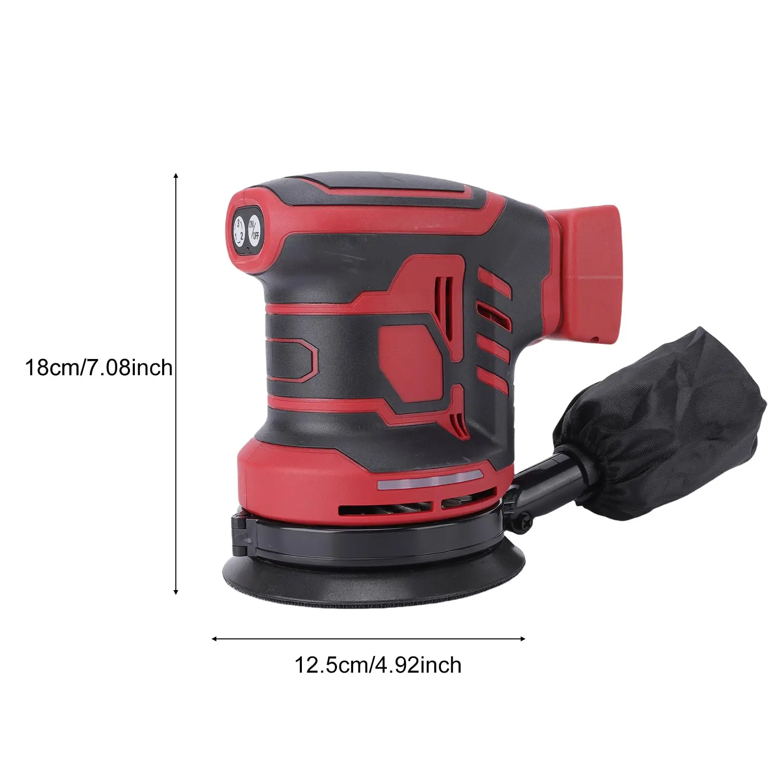 Brushless Electric Random Orbital Sander 3 Gears Polisher Grinder 125MM Woodwork