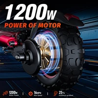 Trottinette électrique HKFREEBOY J11MAX 55 km/h, batterie 48V 18Ah, autonomie 50 km, moteur 1200W, pneus tout-terrain 11 pouces, freins à disque doubles, pliable 3