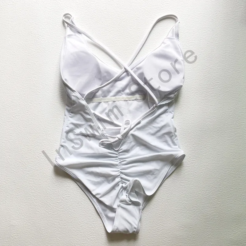 One piece swimsuit Sexy Padded One Piece Swimsuit Bride Squad Swimwear Women Bodysuit Bachelor Party BathingSuit monokini