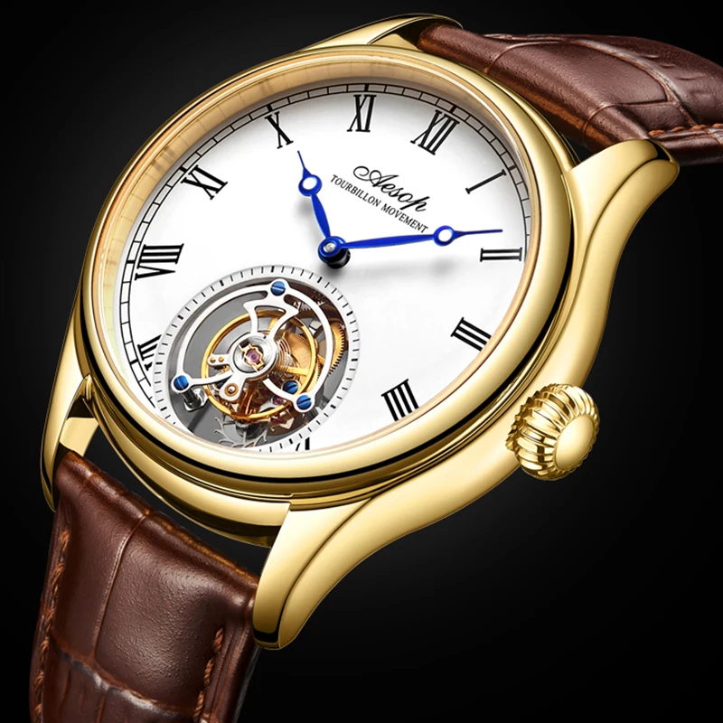 Aesop Real Flying Tourbillon Movement Mechanical Watches