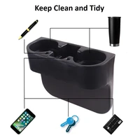 Car Cup Holder Auto Seat Gap Water Cup Drink Bottle Can Phone Keys Organizer Storage Holder