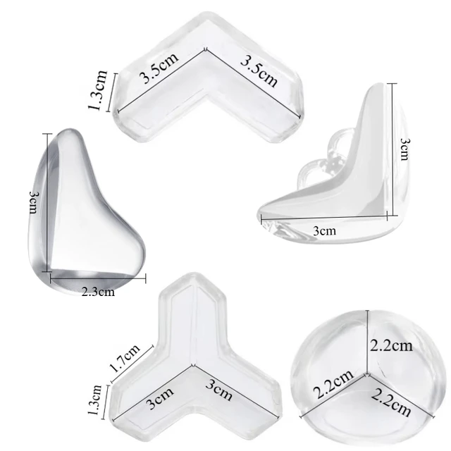 4/10/16PCS Silicone Corner Protector for Baby Furniture Corner Guards with Adhesive Table Edge Safety Bumpers for Babies & Kids 6