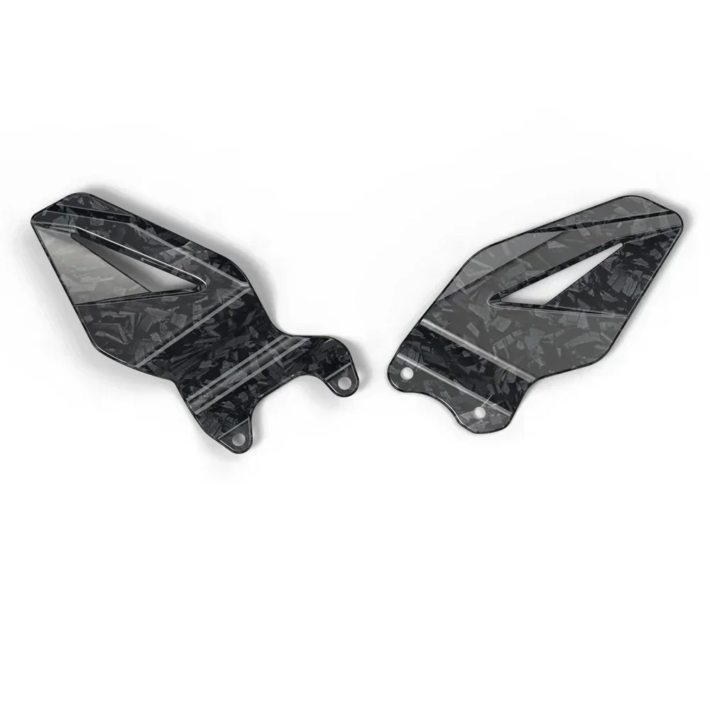 For Yamaha R6 2006- Motorcycle Foot Pedal Heel Guard Plates Decoration Carbon-look