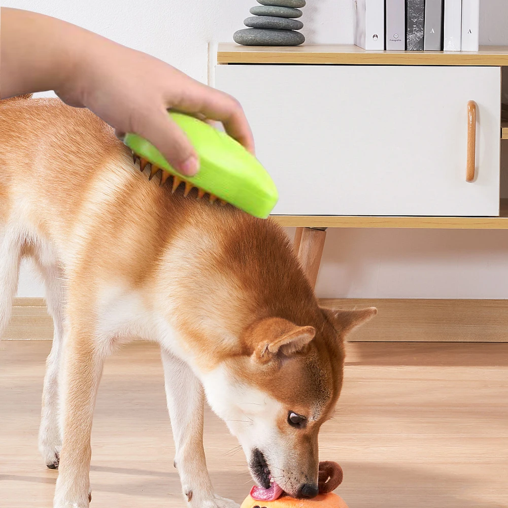 Cepillo de vapor para masaje de mascotas, peine de Aseo para gatos y  perros, pulverizador eléctrico de agua, cepillo de baño, cepillos para el  cabello, SUMINISTROS DE ASEO