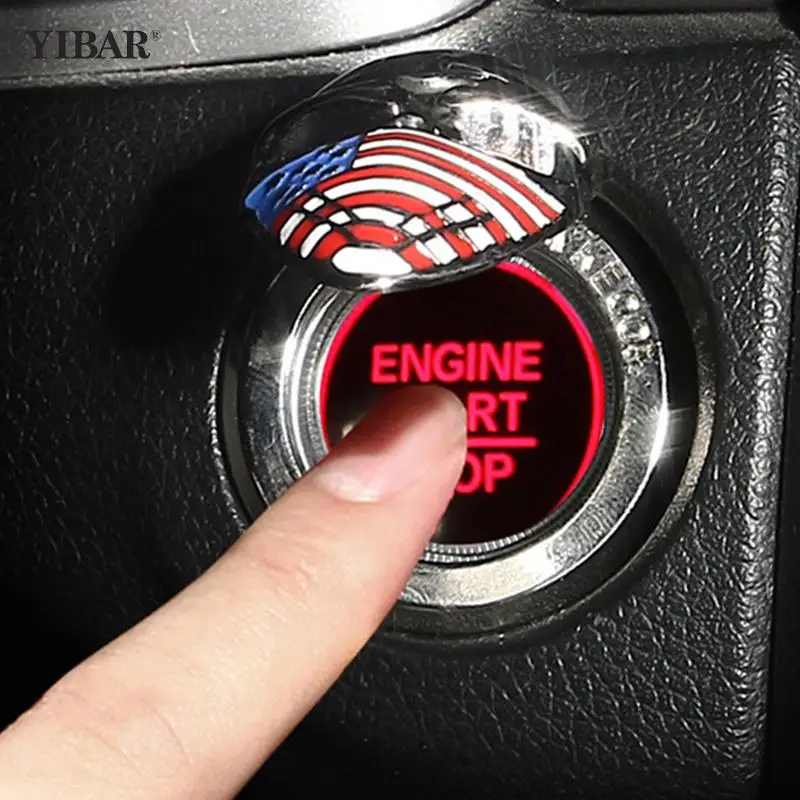 1Pcs Ignition Switch Protective Cover Engine Start Stop Button Cover