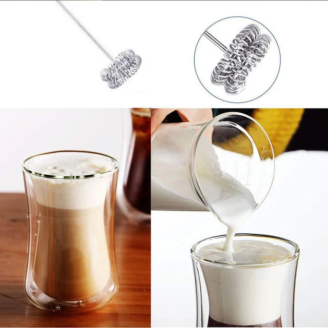 Automatikus Tej Frother Electric Maker Coffe Foam Milk Shake Keverék Akkumulátor Fróte Jug Cup Konyha Szerszám - Image 4