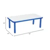 Angeles Baseline 72"x30" Toddler Kids Activity Table Homeschool Daycare Learning Durable Safe Design Easy Assemble Waterproof 2